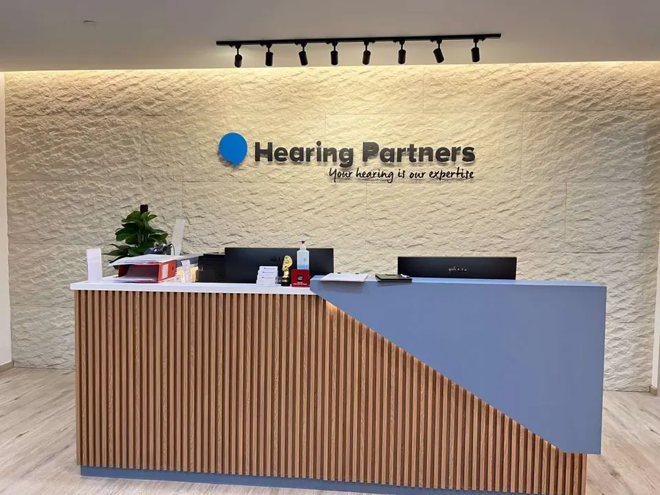 Counter of Hearing Partners Lucky Plaza outlet